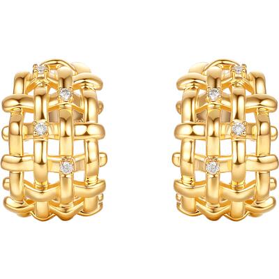 FENS珠宝18K金钻石耳钉