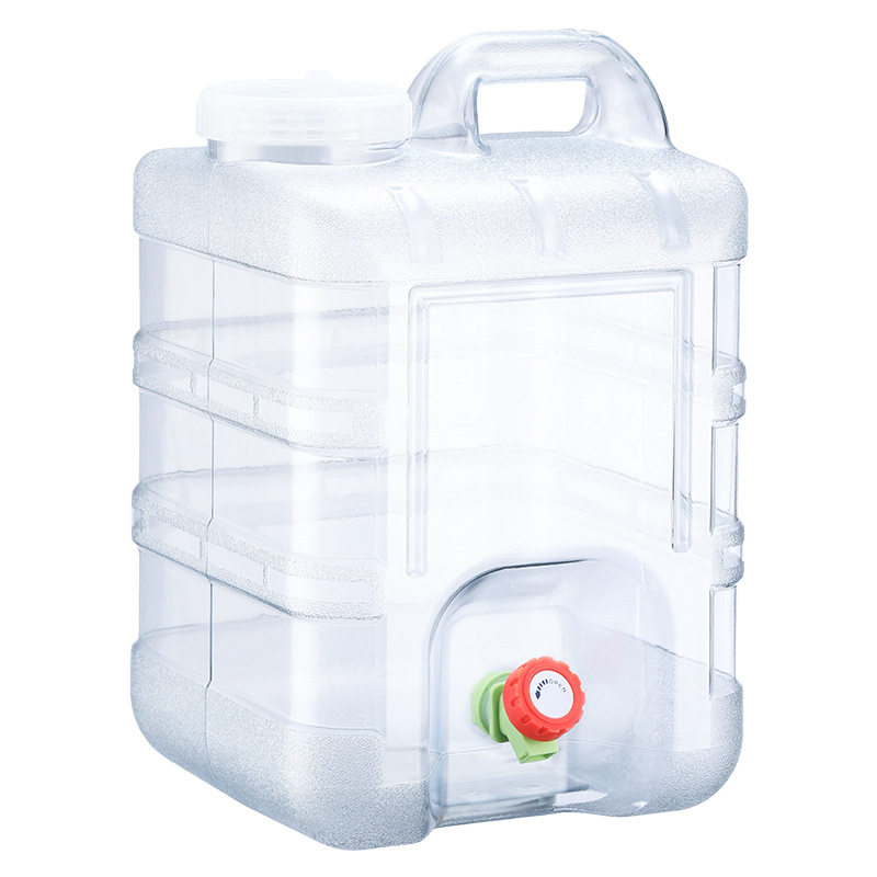 户外水桶带水龙头车载大容量露营储水箱便携家用加厚pc纯净饮水桶