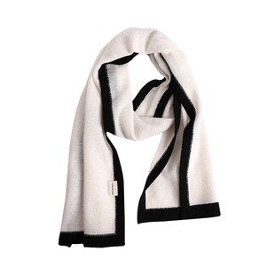 优雅香榭~法式香风围巾羊绒羊毛混纺披肩时髦洋气围脖秋冬新款女