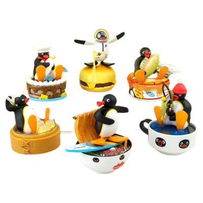 Pingu企鹅家族奇趣场景系列扭蛋潮玩盲盒潮流玩具经典复古动漫