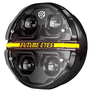 未来之眼星际X190适用CM300/CM500/DL250大灯3C认证复古圆灯总成