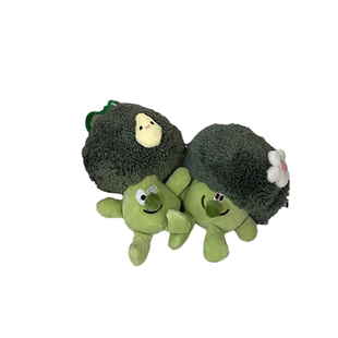 丑萌西兰花公仔毛绒玩具挂件 花椰菜搞怪毛绒钥匙扣创意礼物GJ023