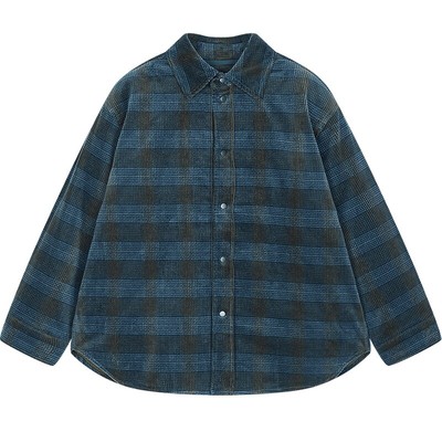 蓬马大童衬衫领羽绒服两件套