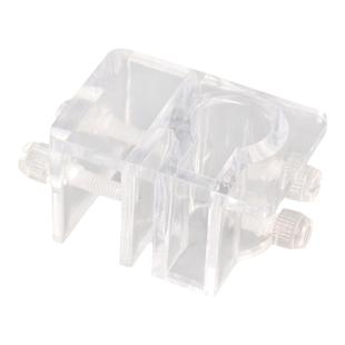 鱼缸水管固定夹透明进出水管喂食管换水管固定架水族亚克力缸管夹