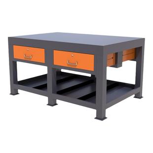 重型钳工工作台钢板飞模台模具维修操作台实训钳工台技校虎钳台桌