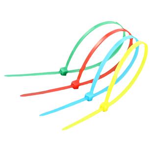 彩色尼龙扎带塑料自锁式捆绑固定卡扣黑白黄蓝绿红色勒死狗绑扎带