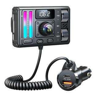 蓝牙5.3车载MP3播放器无损U盘音乐HiFi音效汽车免提通话手机快充