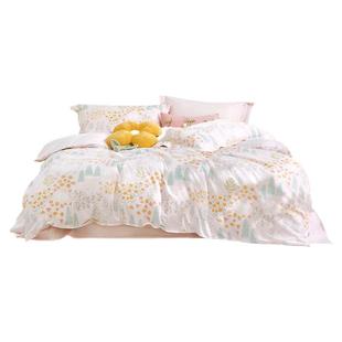 罗莱儿童A类全棉纯棉斜纹印花三件套学生宿舍床笠床单被套四件套