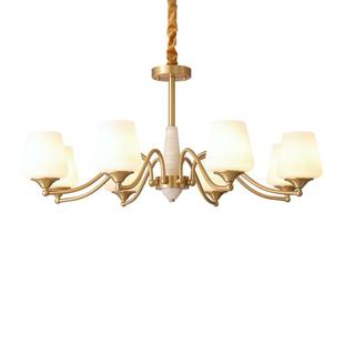 美式客厅吊灯法式轻奢欧式复古餐厅卧室主灯中古灯具全屋2025新款