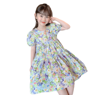 女童裙子夏季2026新款儿童公主裙夏款洋气网红夏装小女孩夏天裙子