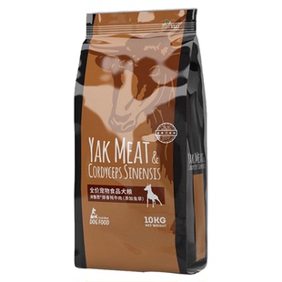 包邮 米鲁思冰川高能量狗粮鲜肉牦牛肉虫草高蛋白全犬期8KG