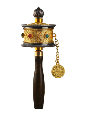 藏族特色手摇上下双轴承解压转轮