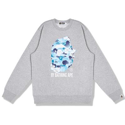 BAPE男装秋冬水墨圆领卫衣
