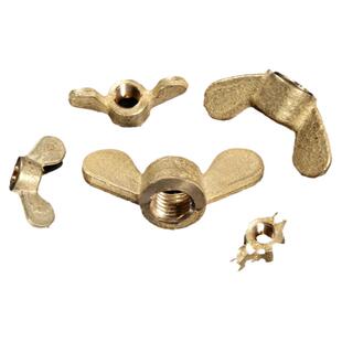 黄铜蝶形螺母元宝螺丝帽羊角锁紧手拧螺帽大全GB62M4M5M6M8M10M12