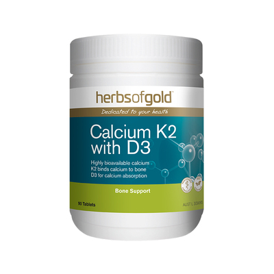 Herbsofgold和丽康海藻钙片维生素K2D3成人中老年腿抽筋柠檬酸钙