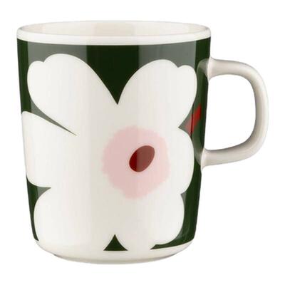 芬兰Marimekko Unikko 2025年新款 墨绿粉 绿色系