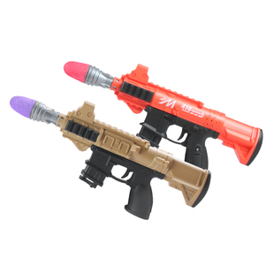 儿童追击炮玩具枪6-8岁男孩海绵软弹枪火箭炮单发手动突击枪模型5