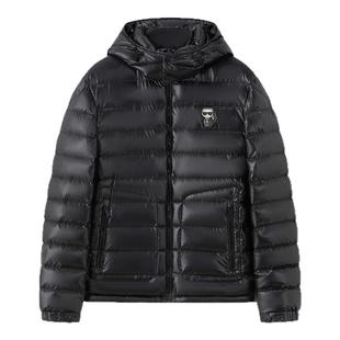 KARL LAGERFELD【90%鹅绒】连帽面包羽绒服25冬季新款老佛爷男装
