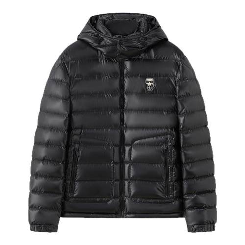 KARL LAGERFELD【90%鹅绒】连帽面包羽绒服25冬季新款老佛爷男装