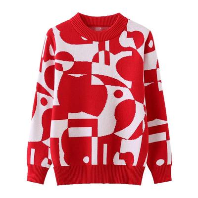 恒源祥中大童时尚儿童打底女童秋冬毛衣100%棉针织半高领加绒加厚