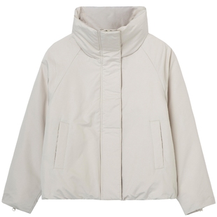 布景羽绒服女短款冬季新品简约防风立领设计白鸭绒保暖外套1446