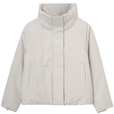 布景简约立领短款羽绒服