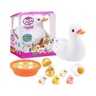 【自营】zuru佩特宠物超萌电动嘛嘛鸭子仿真可达鸭柯尔鸭毛绒玩具