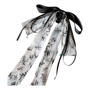 新中式蝴蝶结抓夹女高马尾鲨鱼夹2025新款国风发卡飘带夹子头饰