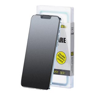 闪魔适用苹果16e磨砂钢化膜无边17promax防指纹油汗xr11手机12抗反光13AG电竞15雾面防窥iPhoneair高清14plus