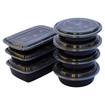 和源圆形塑料美式高盖餐盒