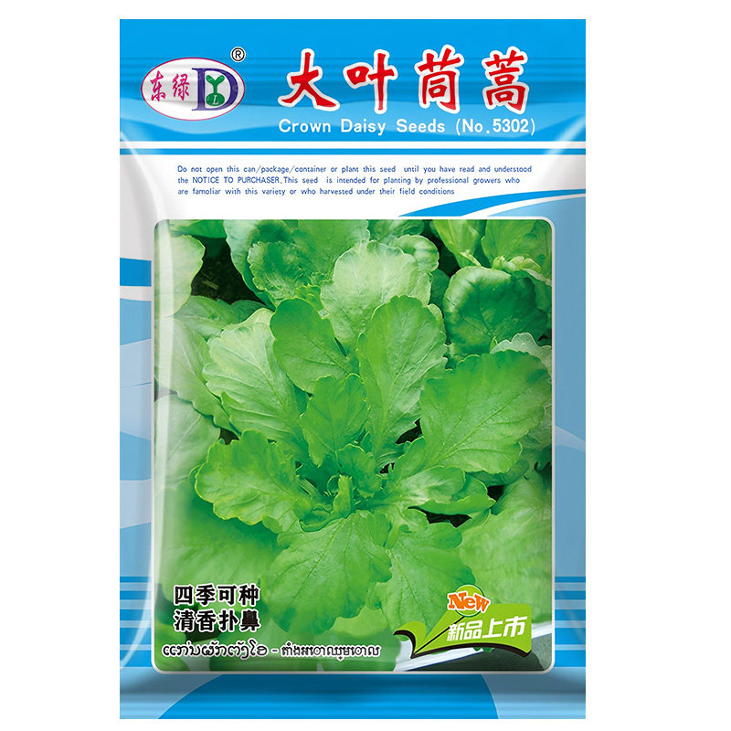 四季大叶茼蒿菜种子青菜种大全春秋冬季耐热抗寒蔬菜种籽200克