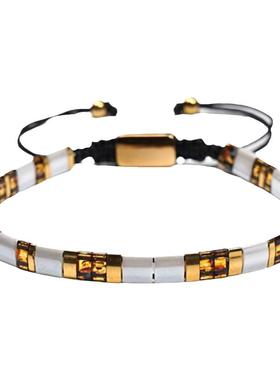 POHIER宝喜儿MIYUKI琥珀色手链