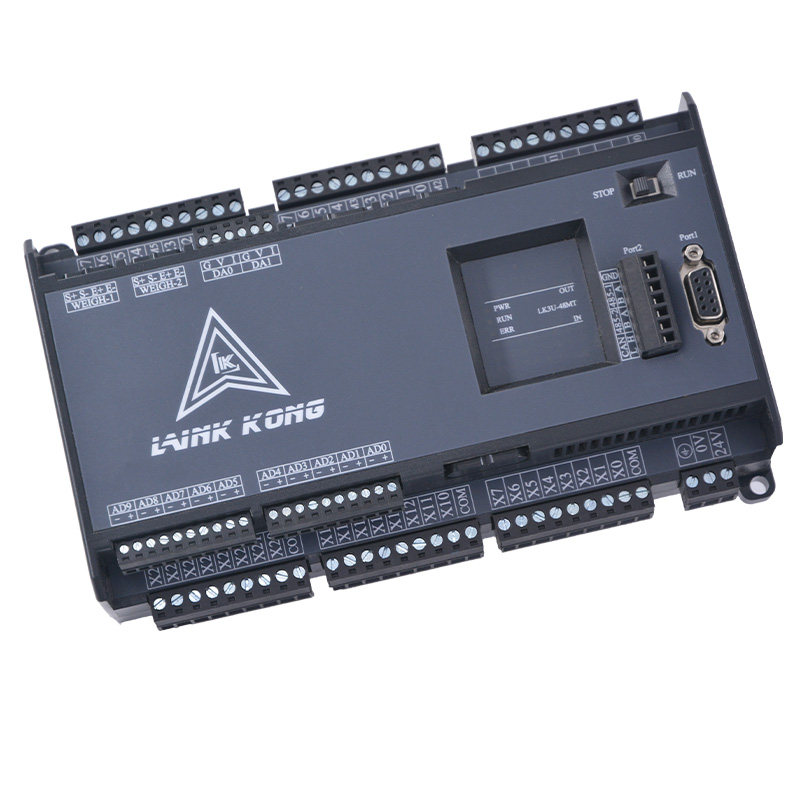 国产领控plc工控板ZK/LK3U 带8轴2路485称重网口温度FX3U控制器