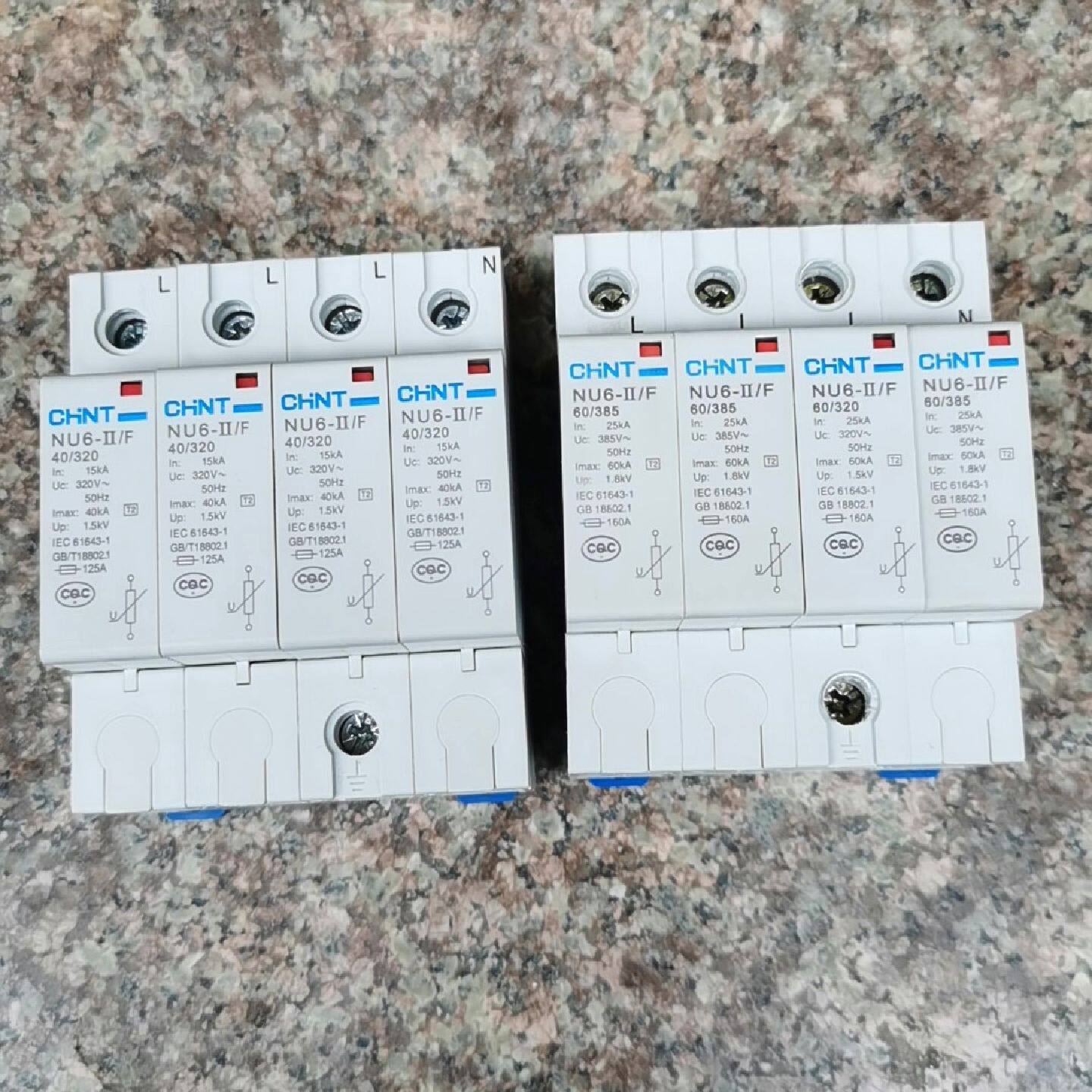 询价下单正泰电涌保护器NU6一II／F，拆机，成色见图，4p40kv