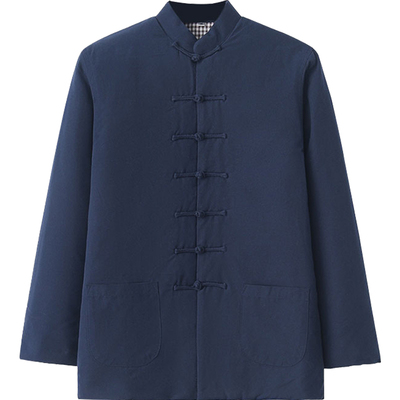 中式棉袄外套男棉衣冬季中国风唐装中老年人爸爸装宽松厚棉服男款