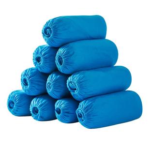 一次性鞋套家用室内加厚成人学生无纺布防水防滑耐磨待客塑料脚套