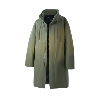 过膝中长款棉衣棉服袄男加肥加大码潮牌胖子宽松军大衣保暖冬天装