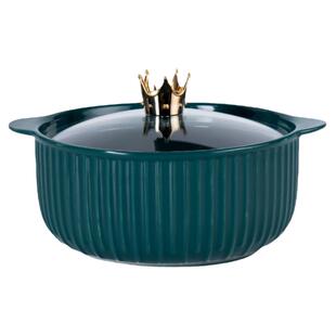 陶瓷泡面碗沙拉碗双耳汤碗学生宿舍方便面碗个性加厚泡饭防烫带盖