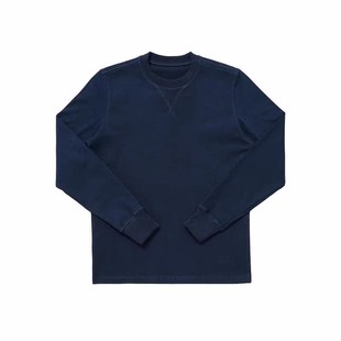 维托摩瑞复刻RRL新疆棉小领口长袖T恤美式复古重磅打底衫阿美咔叽