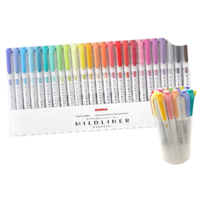 斑马35色双头荧光笔旗舰店官网