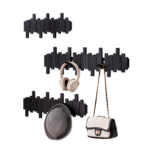 钢琴键挂衣架墙上壁挂衣钩卧室玄关入户门后置物免打孔创意衣帽架