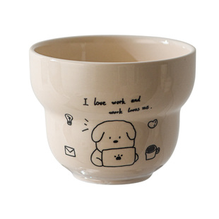 可爱陶瓷咖啡杯办公室马克杯家用拿铁杯子女士高颜值水杯手握杯