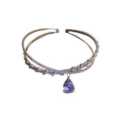 水滴闪钻choker项圈女