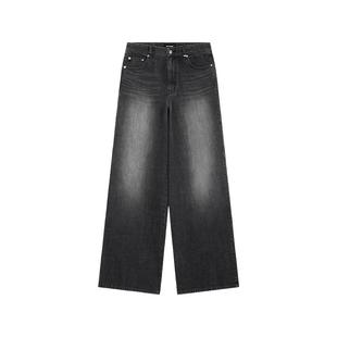 【免费改裤】WE11DONE男士褶饰牛仔长裤休闲渐变牛仔裤