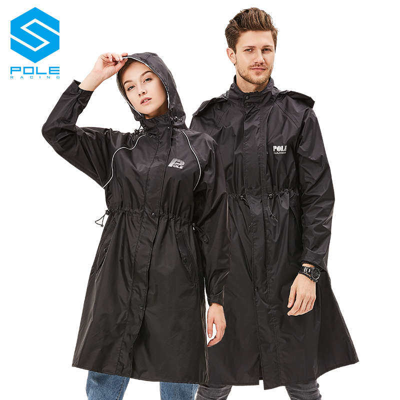 POLE长款全身雨衣单人男女连体雨披机车摩托车骑行徒步高透气防水