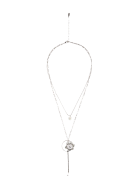 s.deer双层锁骨链吊坠项链