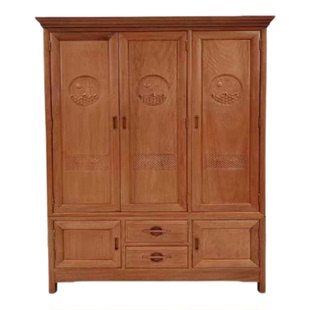 红木衣柜全实木二门加顶箱柜进口菠萝格木柜硬木储物柜1米1厂直销