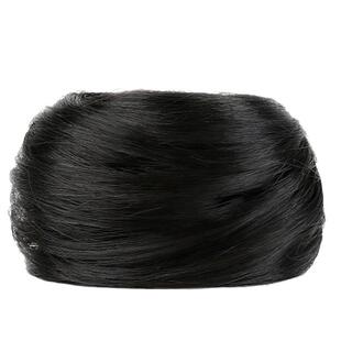 丸子头假发抓夹女仿真花苞头发夹后脑勺蓬松半扎发假发包盘发神器