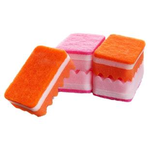 茶花洗碗海绵擦厨房家用刷锅去污百洁布洗完擦白洁布清洁布洗碗布