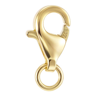 925纯银扣头龙虾扣弹簧吊坠项链扣子接头万能连接手链万能扣配件